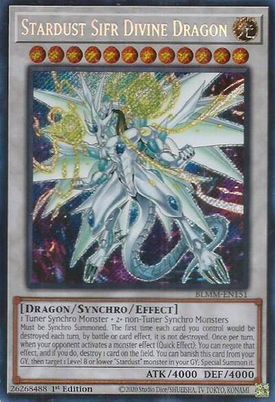 Stardust Sifr Divine Dragon (Secret Rare) [BLMM-EN151-SeR]