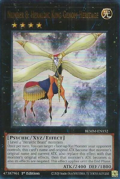 Number 8: Heraldic King Genom-Heritage (Ultra Rare) [BLMM-EN152-UR]