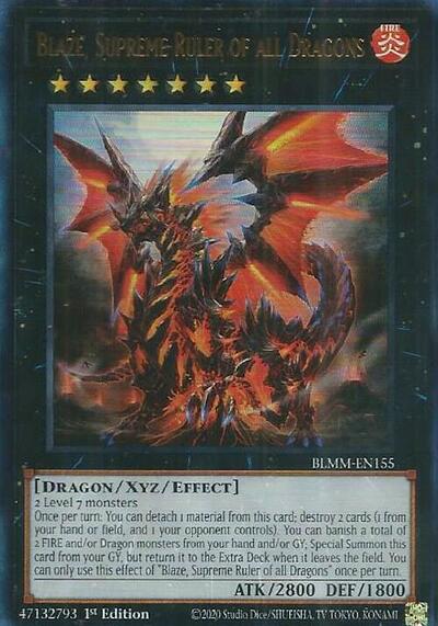 Blaze, Supreme Ruler of all Dragons (Ultra Rare) [BLMM-EN155-UR]