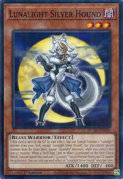 Lunalight Silver Hound (Common) [DUAD-EN006-C]