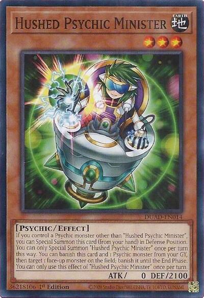 Hushed Psychic Minister (Common) [DUAD-EN014-C]
