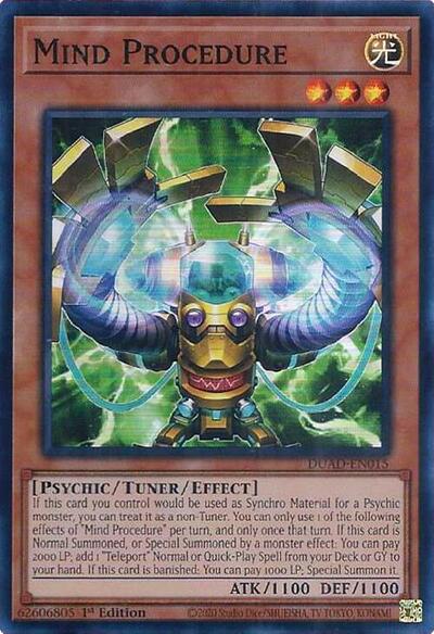 Mind Procedure (Super Rare) [DUAD-EN015-SuR]
