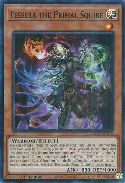 Tessera the Primal Squire (Super Rare) [DUAD-EN018-SuR]
