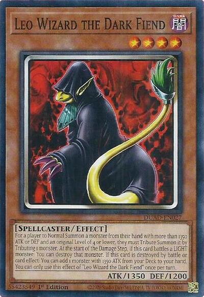 Leo Wizard the Dark Fiend (Common) [DUAD-EN027-C]