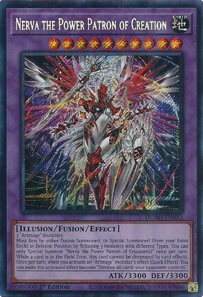 Nerva the Power Patron of Creation (Secret Rare) [DUAD-EN033-SeR]