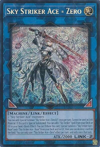 Sky Striker Ace = Zero (Secret Rare) [DUAD-EN049-SeR]