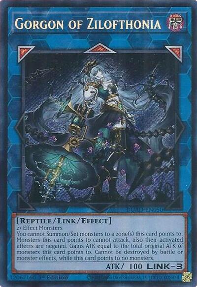 Gorgon of Zilofthonia (Secret Rare) [DUAD-EN050-SeR]