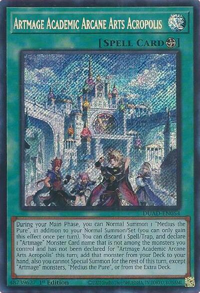 Artmage Academic Arcane Arts Acropolis (Secret Rare) [DUAD-EN054-SeR]