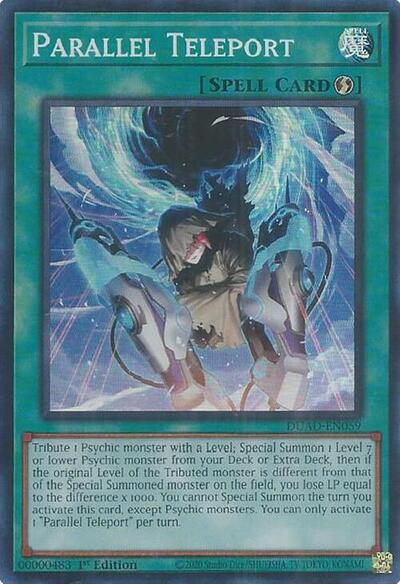 Parallel Teleport (Super Rare) [DUAD-EN059-SuR]