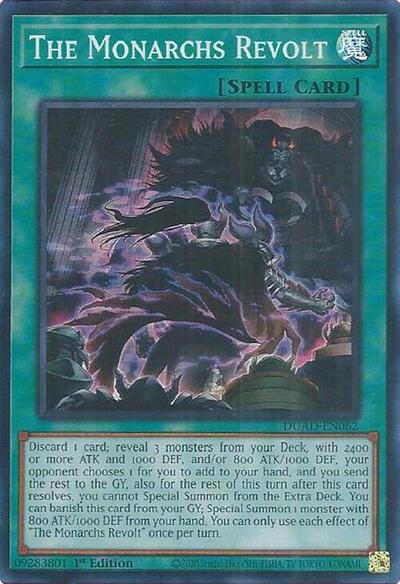 The Monarchs Revolt (Super Rare) [DUAD-EN062-SuR]