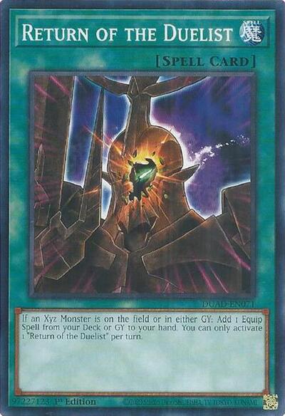 Return of the Duelist (Common) [DUAD-EN071-C]