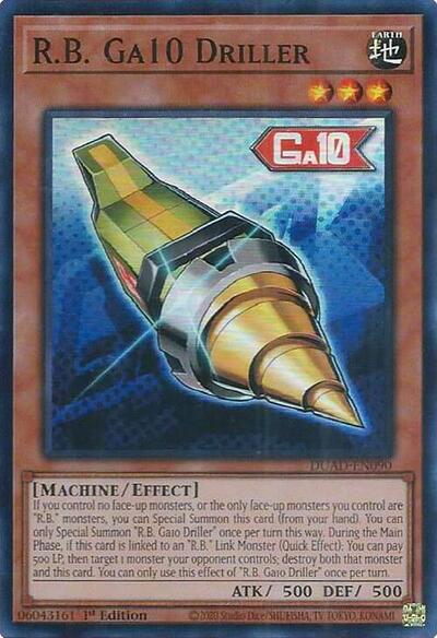 R.B. Ga10 Driller (Super Rare) [DUAD-EN090-SuR]