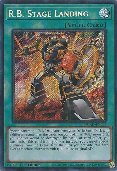 R.B. Stage Landing (Secret Rare) [DUAD-EN096-SeR]