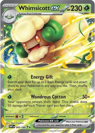 Whimsicott ex - 005/086 (Double Rare) [WHT-005-DR]