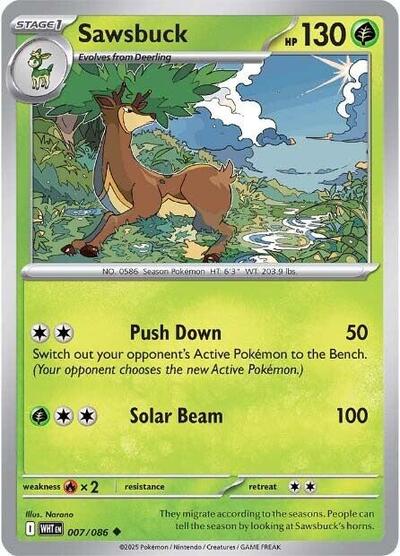 Sawsbuck - 007/086 (Uncommon) [WHT-007-U]