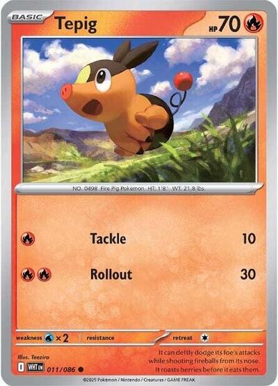 Tepig - 011/086 (Common) [WHT-011-C]