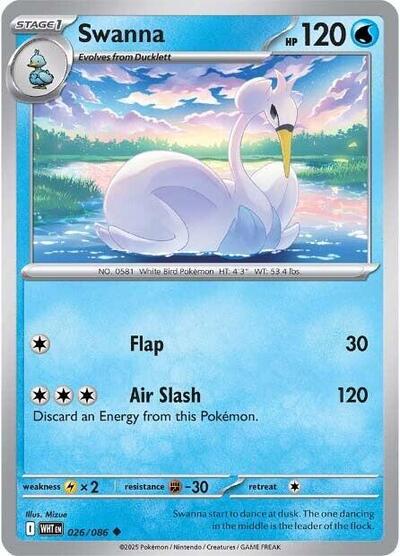 Swanna - 026/086 (Uncommon) [WHT-026-U]