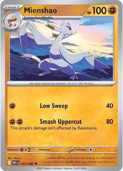 Mienshao - 053/086 (Uncommon) [WHT-053-U]