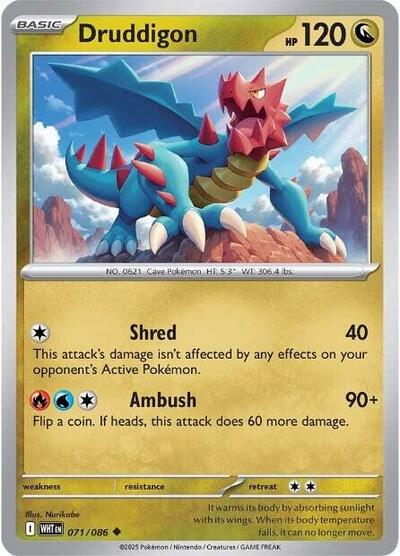 Druddigon - 071/086 (Uncommon) [WHT-071-U]