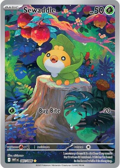 Sewaddle - 087/086 (Illustration Rare) [WHT-087-IR]