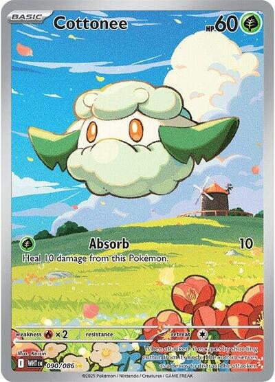 Cottonee - 090/086 (Illustration Rare) [WHT-090-IR]
