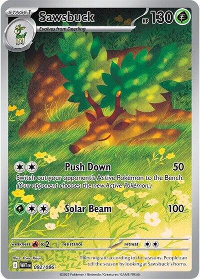 Sawsbuck - 092/086 (Illustration Rare) [WHT-092-IR]