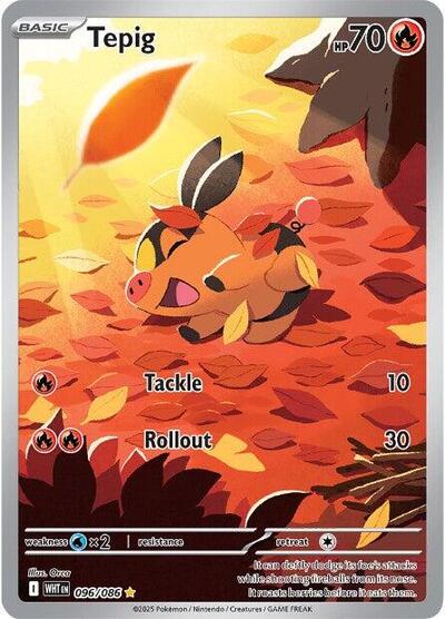 Tepig - 096/086 (Illustration Rare) [WHT-096-IR]