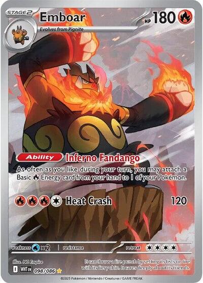 Emboar - 098/086 (Illustration Rare) [WHT-098-IR]