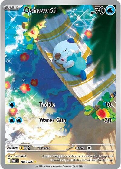 Oshawott - 105/086 (Illustration Rare) [WHT-105-IR]