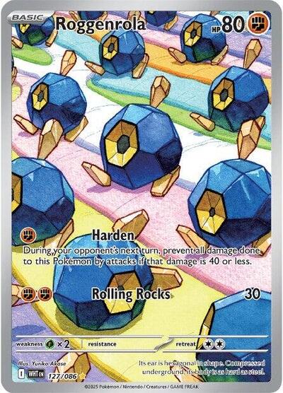 Roggenrola - 127/086 (Illustration Rare) [WHT-127-IR]