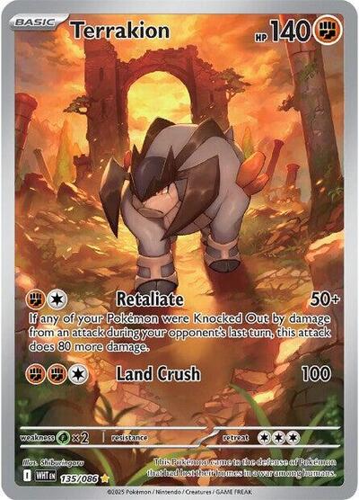 Terrakion - 135/086 (Illustration Rare) [WHT-135-IR]