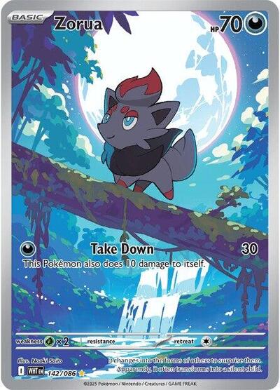 Zorua - 142/086 (Illustration Rare) [WHT-142-IR]