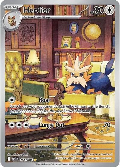 Herdier - 155/086 (Illustration Rare) [WHT-155-IR]