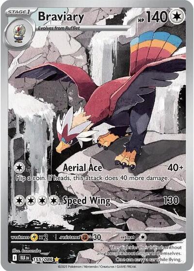 Braviary - 155/086 (Illustration Rare) [BLK-155-IR]