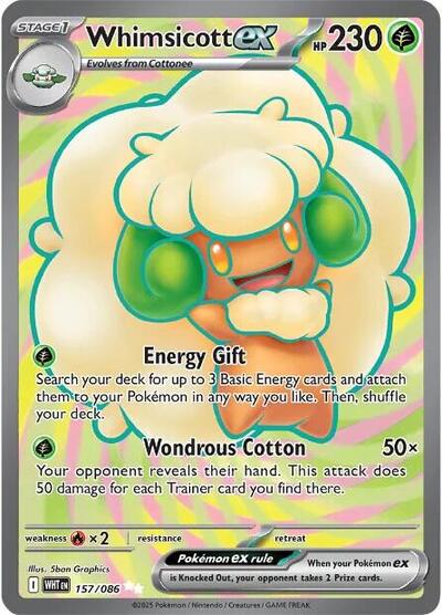 Whimsicott ex - 157/086 (Ultra Rare) [WHT-157-UR]