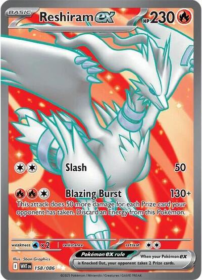 Reshiram ex - 158/086 (Ultra Rare) [WHT-158-UR]