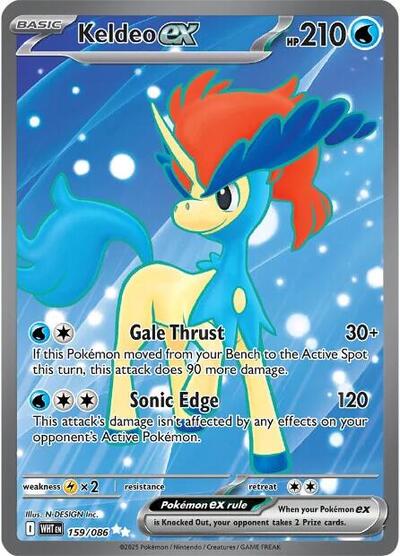 Keldeo ex - 159/086 (Ultra Rare) [WHT-159-UR]