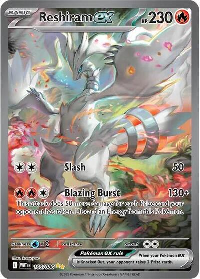 Reshiram ex - 166/086 (Special Illustration Rare) [WHT-166-SIR]