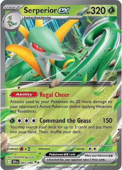 Serperior ex - 003/086 (Double Rare) [BLK-003-DR]