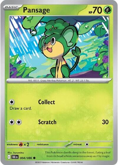 Pansage - 004/086 (Common) [BLK-004-C]