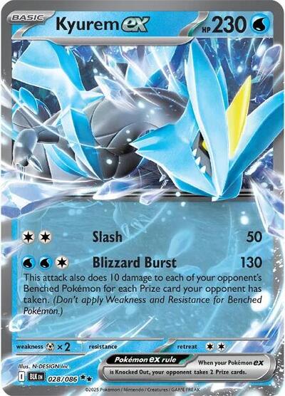 Kyurem ex - 028/086 (Double Rare) [BLK-028-DR]