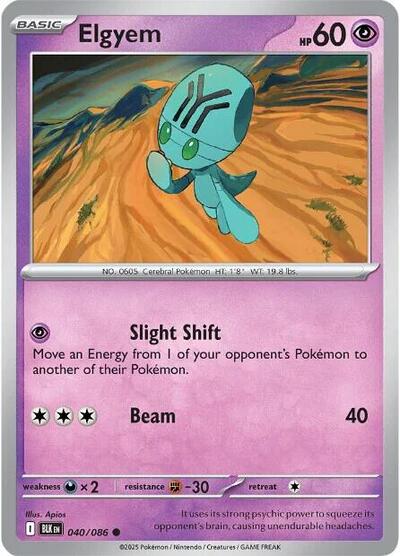 Elgyem - 040/086 (Common) [BLK-040-C]