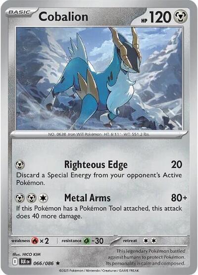 Cobalion - 066/086 (Rare) [BLK-066-R]