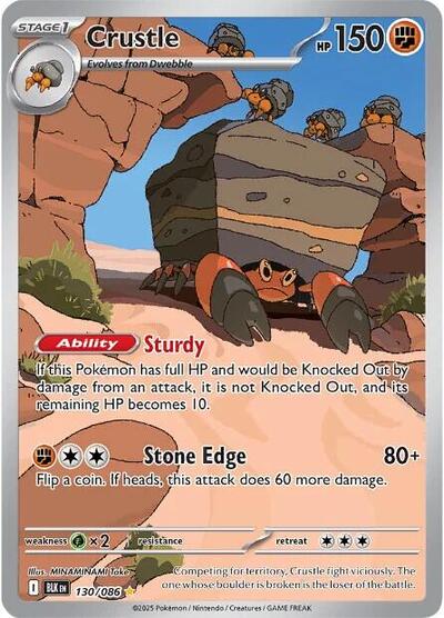 Crustle - 130/086 (Illustration Rare) [BLK-130-IR]