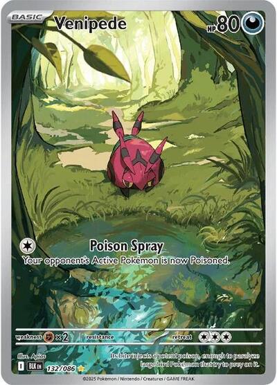 Venipede - 132/086 (Illustration Rare) [BLK-132-IR]