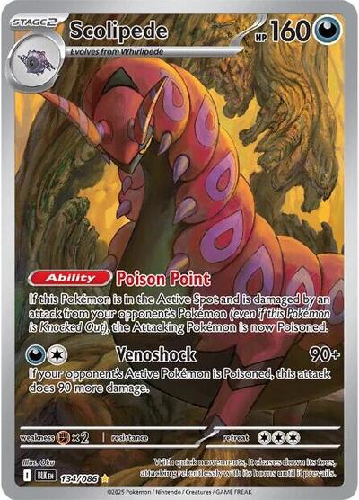 Scolipede - 134/086 (Illustration Rare) [BLK-134-IR]