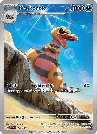 Krokorok - 136/086 (Illustration Rare) [BLK-136-IR]