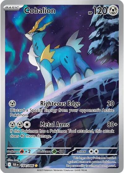 Cobalion - 144/086 (Illustration Rare) [BLK-144-IR]