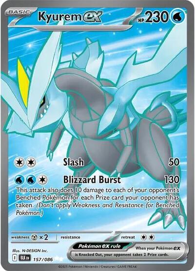 Kyurem ex - 157/086 (Secret Rare) [BLK-157-SR]
