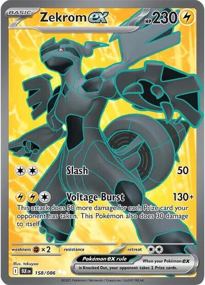 Zekrom ex - 158/086 (Secret Rare) [BLK-158-SR]